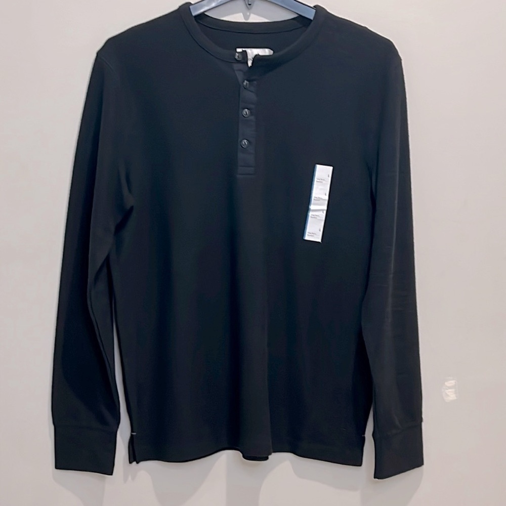 Goodfellow & Co Long Sleeve Black Shirt NWT Size L